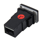 Car Fog Light Lamp Indicator 5 PIN On and Off Button Switch Control Auto Car Fog Light 5 Pin Switch On-Off Button Switch for Toyota, Small Size: 5*2.2*1.7cm, Without Cable
