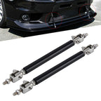 2 PCS Car Modification Large Surrounded By The Rod Telescopic Lever Front and Rear Bars Fixed Front Lip Back Shovel Adjustable Small Rod, Length: 7.5cm, Length: 7.5cm Length: 7.5cm Black
