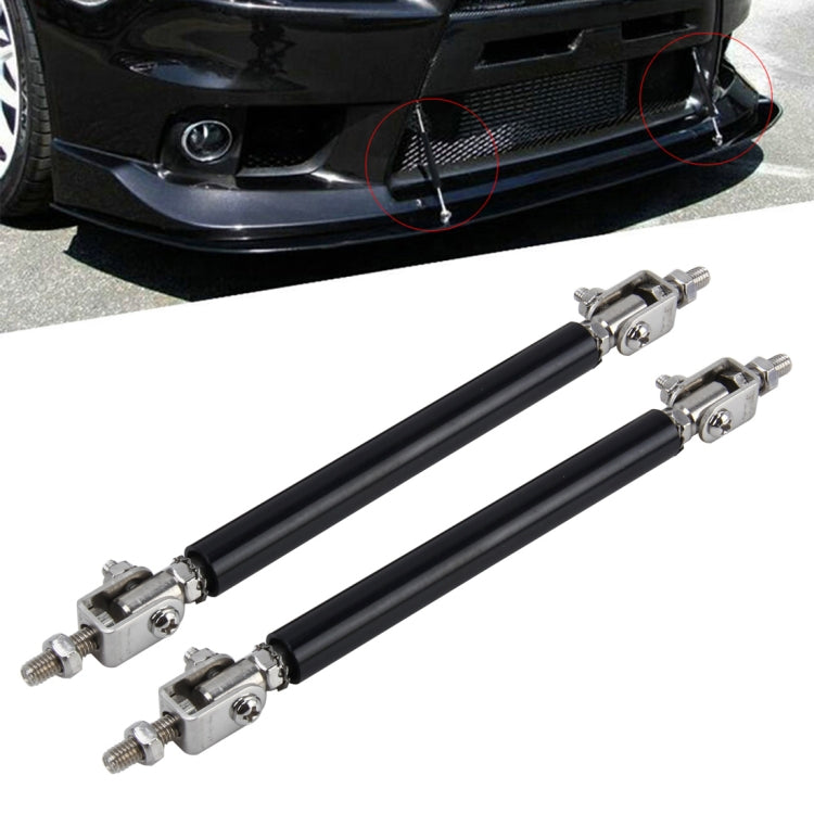 2 PCS Car Modification Large Surrounded By The Rod Telescopic Lever Front and Rear Bars Fixed Front Lip Back Shovel Adjustable Small Rod, Length: 7.5cm, Length: 7.5cm Length: 7.5cm Black