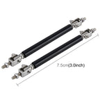 2 PCS Car Modification Large Surrounded By The Rod Telescopic Lever Front and Rear Bars Fixed Front Lip Back Shovel Adjustable Small Rod, Length: 7.5cm, Length: 7.5cm