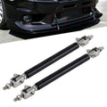 2 PCS Car Modification Large Surrounded By The Rod Telescopic Lever Front and Rear Bars Fixed Front Lip Back Shovel Adjustable Small Rod, Length: 10cm, Length: 10cm Length: 10cm Black
