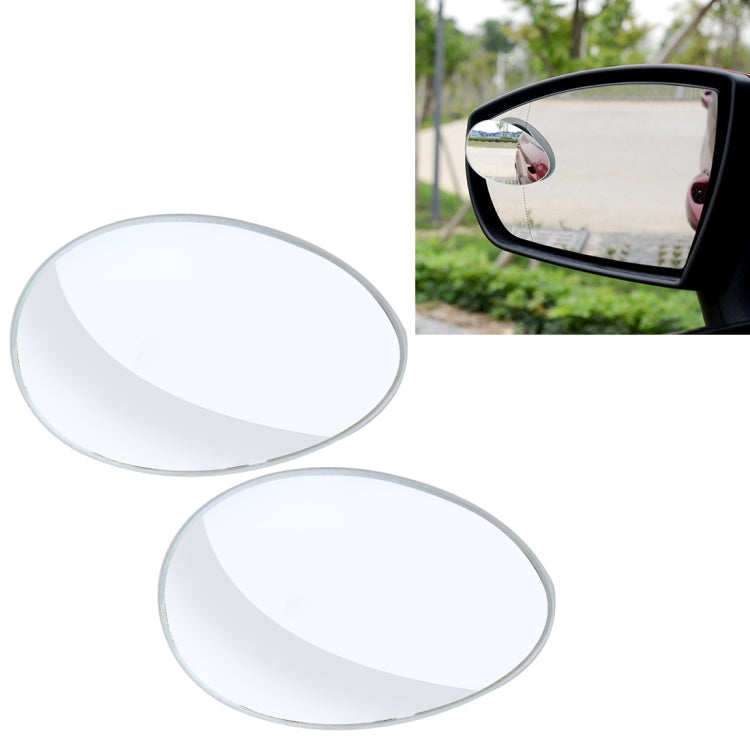 3R-055 2 PCS Car Truck Oval Blind Spot Rear View Wide Angle Mirror Blind Spot Mirror 360 Degree Adjustable Wide-angle Mirror, Size: 6.7*4.5cm, Size: 6.7*4.5cm – Durable Build, Easy to Use Size: 6.7*4.5cm