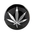 4 PCS Car-Styling Silver Leaves Pattern Metal Wheel Hub Decorative Sticker, Diameter: 5.8cm, Silver Leaves – Wear-resistant