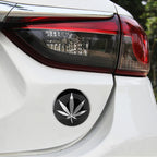 4 PCS Car-Styling Silver Leaves Pattern Metal Wheel Hub Decorative Sticker, Diameter: 5.8cm, Silver Leaves – Wear-resistant