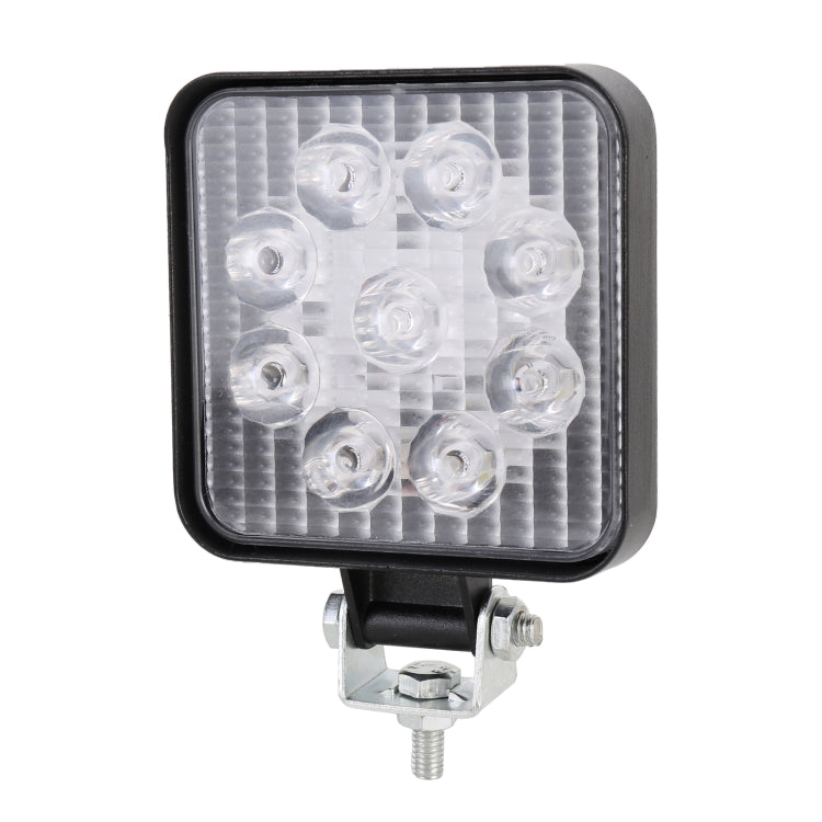 DC 10-30V 27W 2500LM 6000K Waterproof Vehicle Car Boat Marine External Work Lights Emergency Lights 30 Degrees Adjustable Spot Light LED Car Bulbs with 9 Intense Wafer LED Lights, Spot Light+27W Spot Light+27W