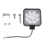 DC 10-30V 27W 2500LM 6000K Waterproof Vehicle Car Boat Marine External Work Lights Emergency Lights 30 Degrees Adjustable Spot Light LED Car Bulbs with 9 Intense Wafer LED Lights, Spot Light+27W