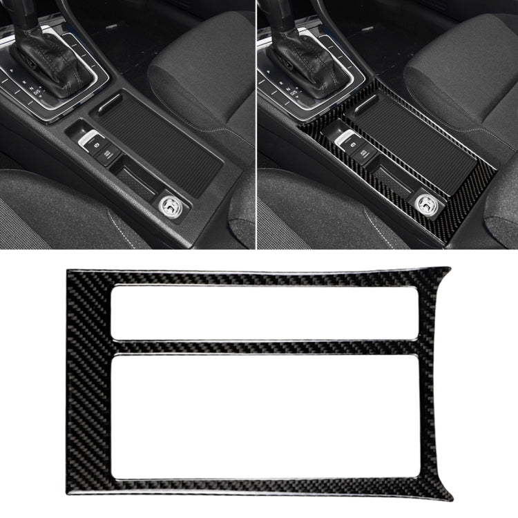 Car Carbon Fiber Water Cup Panel Decorative Sticker for Volkswagen Golf 7 2013-2017, Left Drive, Water Cup Panel Water Cup Panel