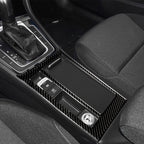 Car Carbon Fiber Water Cup Panel Decorative Sticker for Volkswagen Golf 7 2013-2017, Left Drive, Water Cup Panel