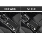Car Carbon Fiber Water Cup Panel Decorative Sticker for Volkswagen Golf 7 2013-2017, Left Drive, Water Cup Panel