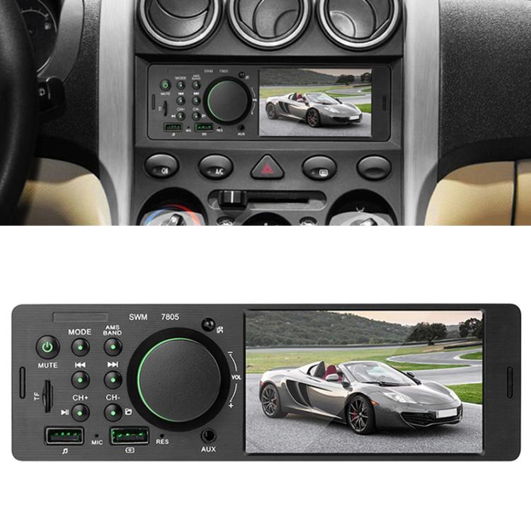 7805 4.1 inch Universal Car Radio Receiver MP5 Player, Support FM & Bluetooth & TF Card with Remote Control, 7805 7805