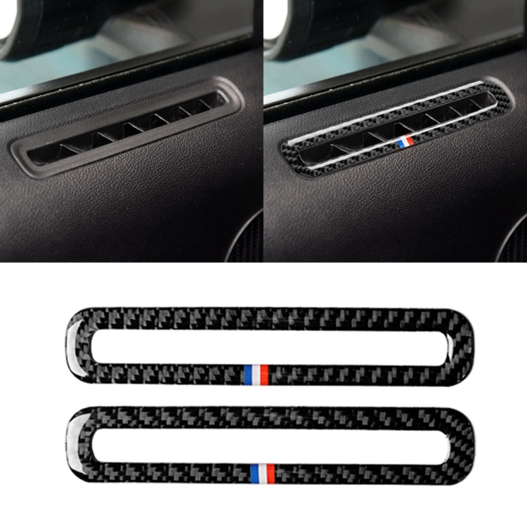 2 PCS Car USA Color Carbon Fiber Door Air Outlet Decorative Sticker for Ford Mustang 2015-2017, Door Air Outlet – Durable Build, Easy to Use Door Air Outlet