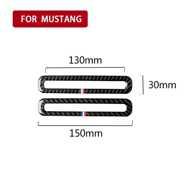2 PCS Car USA Color Carbon Fiber Door Air Outlet Decorative Sticker for Ford Mustang 2015-2017, Door Air Outlet – Durable Build, Easy to Use