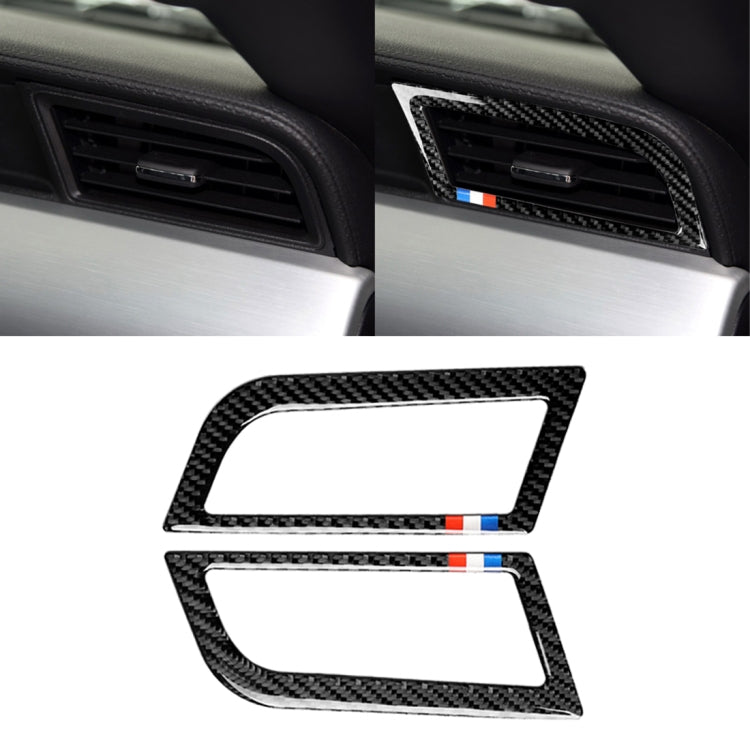 2 PCS Car USA Color Carbon Fiber Side Air Outlet Decorative Sticker for Ford Mustang 2015-2017, Side Air Outlet – Durable Build, Easy to Use Side Air Outlet