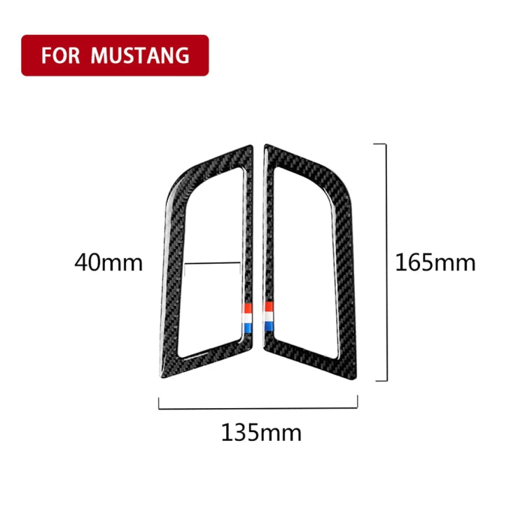 2 PCS Car USA Color Carbon Fiber Side Air Outlet Decorative Sticker for Ford Mustang 2015-2017, Side Air Outlet – Durable Build, Easy to Use
