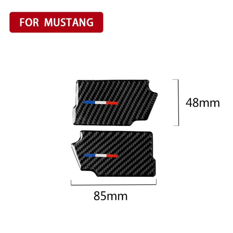 2 PCS Car USA Color Carbon Fiber Door Inner Handle Wrist Panel Decorative Sticker for Ford Mustang 2015-2017, Door Inner Handle Wrist – Durable Build, Easy to Use