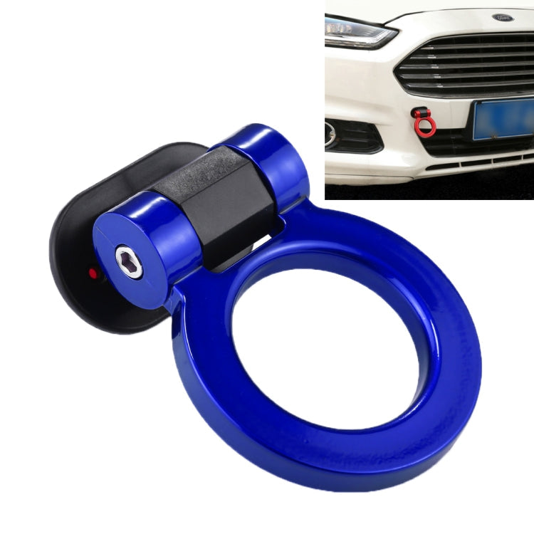 Car Truck Bumper Round Tow Hook Ring Adhesive Decal Sticker Exterior Decoration – Durable Build, Easy to Use Blue