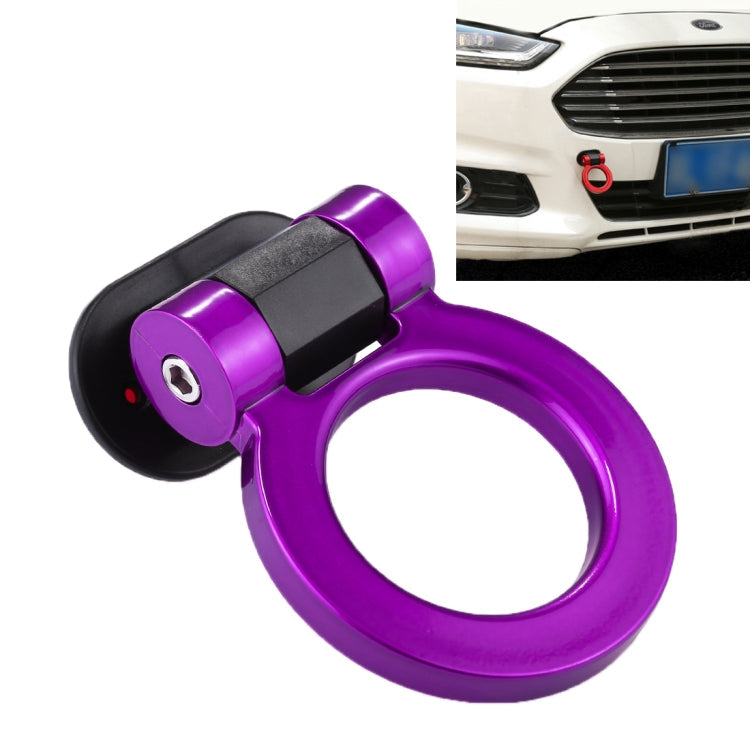 Car Truck Bumper Round Tow Hook Ring Adhesive Decal Sticker Exterior Decoration – Durable Build, Easy to Use Purple