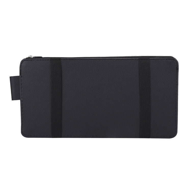 Car Sun Visor Board Paper Tissue Box CD Case Zipper Holder Card Bag Organizer, with Zipper (Black), with Zipper, with Zipper (Yellow)