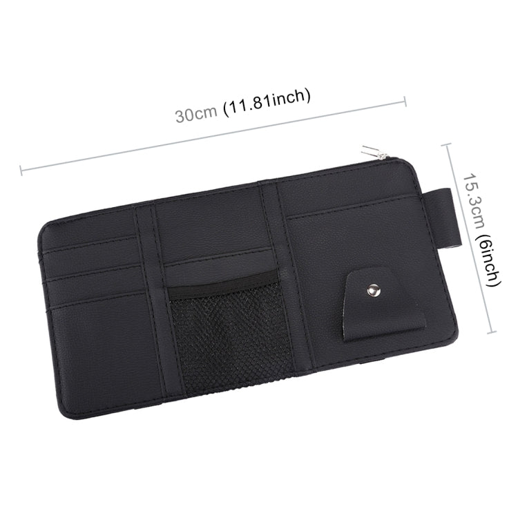 Car Sun Visor Board Paper Tissue Box CD Case Zipper Holder Card Bag Organizer, with Zipper (Black), with Zipper, with Zipper (Yellow)