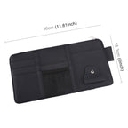 Car Sun Visor Board Paper Tissue Box CD Case Zipper Holder Card Bag Organizer, with Zipper (Black), with Zipper, with Zipper (Yellow)