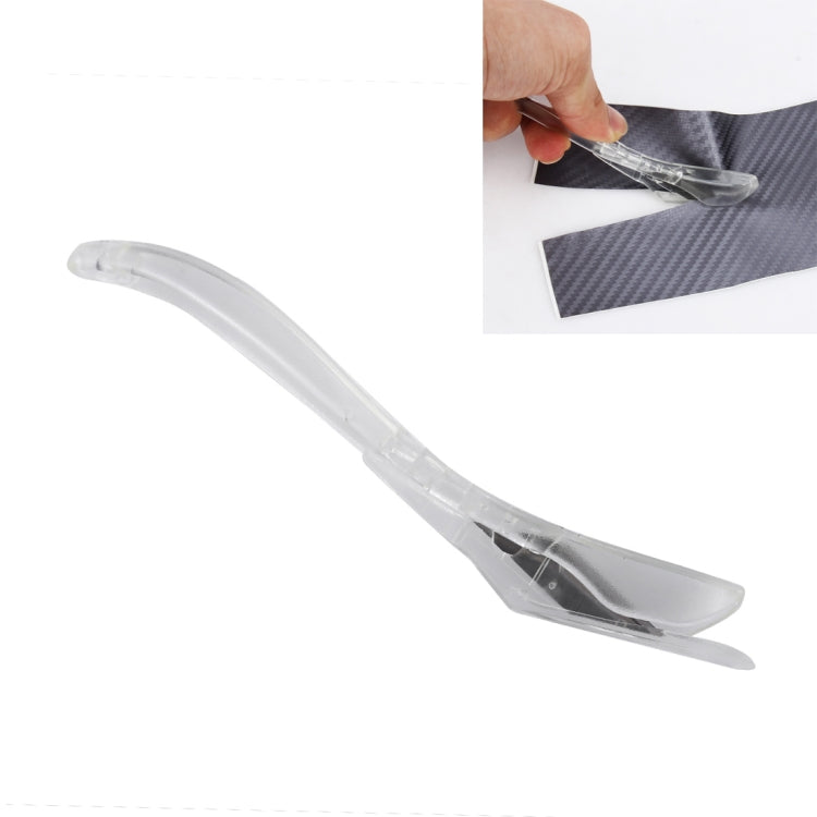 Car Vehicle Fiber Vinyl Film Sticker Wrap Safety Cutter Cutting Styling Wrap Tool(Transparent), No Replacement Blade No Replacement Blade