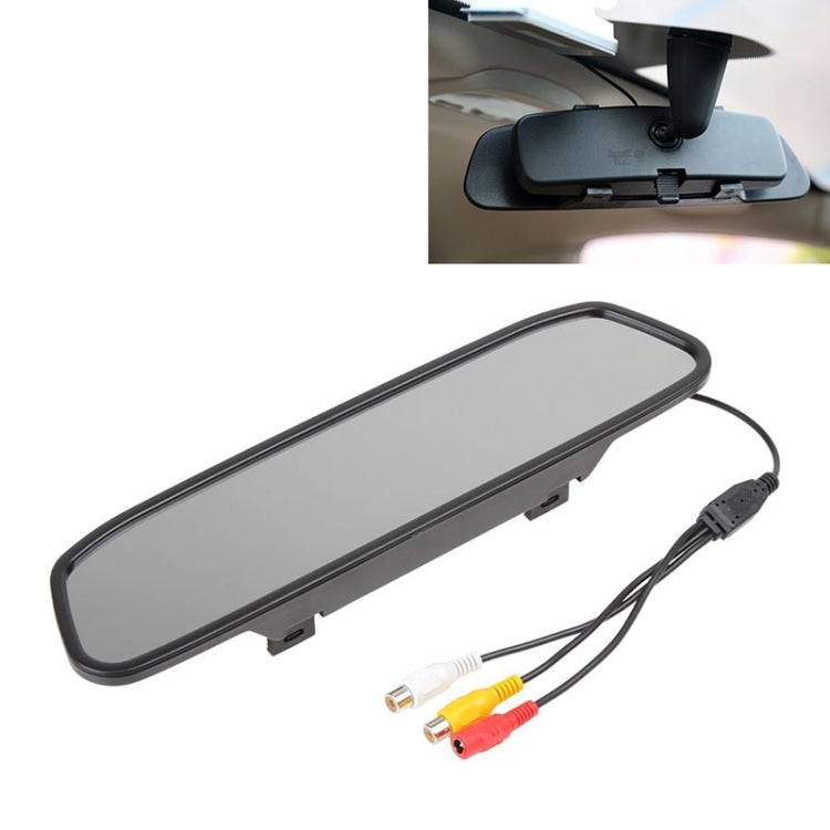 PZ-705 4.3 inch TFT LCD Car Rear View Mirror Monitor for Car Rearview Parking Video Systems, PZ-705 PZ-705