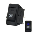 30 Amp 12 Volt Four Plugs LED ON OFF Car Fog Light Switch Blue Light