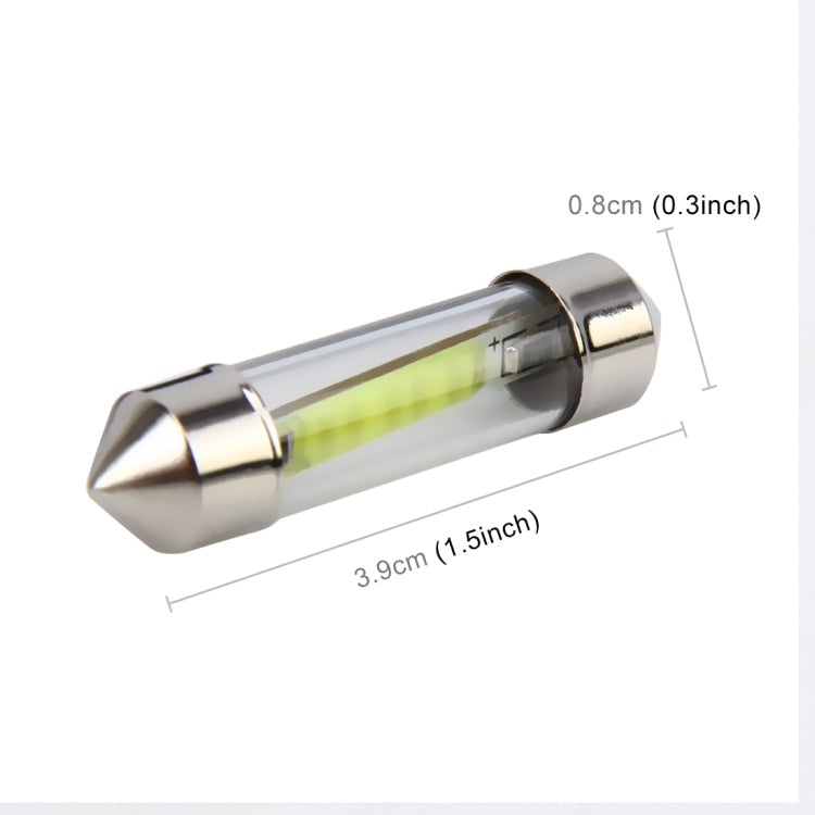 10 PCS 39mm 1W 6000K White Light Car Dome Lamp License LED Reading Light, DC 12V, 39mm – Durable Build, Easy to Use