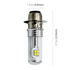 Motorcycle Headlights 750LM 6000K White H6M/P15D 40W 8-LED Bulbs, DC 12-24V, H6M/P15D
