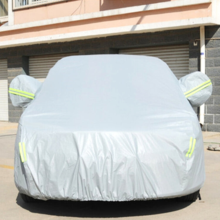 PVC Anti-Dust Sunproof Hatchback Car Cover with Warning Strips, Fits Cars up to 4.4m 172 inch Length, 172inch (L) 172inch (L)