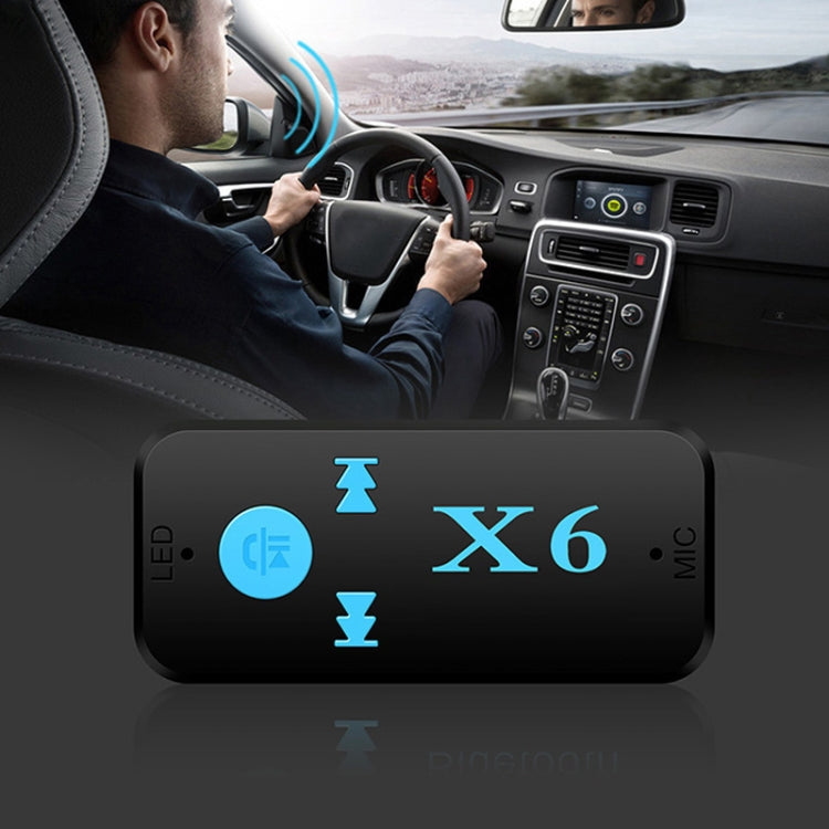 HQX6 Car Bluetooth V4.1 Audio Music Player Receiver Adapter, Support Wireless Hands-free & TF Card & USB Charge, HQX6 HQX6