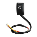 Jtron Car DIY Switch Paste Type Button Switch Paste Type Button Switch Double Sided with Adhesive Tape OFF/ON DC 12V/200mA, Button 4 Button 4