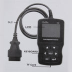 C500 Code Scanner 320*240 Pixel Display Car Scanner Fault Code Reader Scanner Update Online Automotive Diagnostic Tool, Support SD card, C500