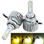 2 PCS 9012 26W 2250LM Car Headlight LED Auto Light Built-in CANBUS Function (White Light, Yellow Light, Warm White Light), DC 9-16V, 9012 9012