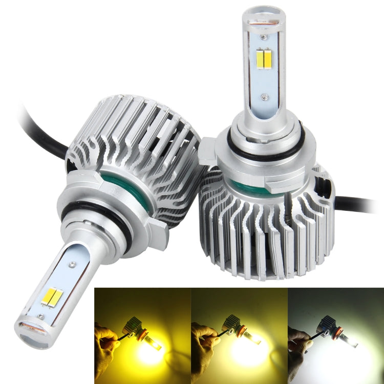 2 PCS 9012 26W 2250LM Car Headlight LED Auto Light Built-in CANBUS Function (White Light, Yellow Light, Warm White Light), DC 9-16V, 9012 9012