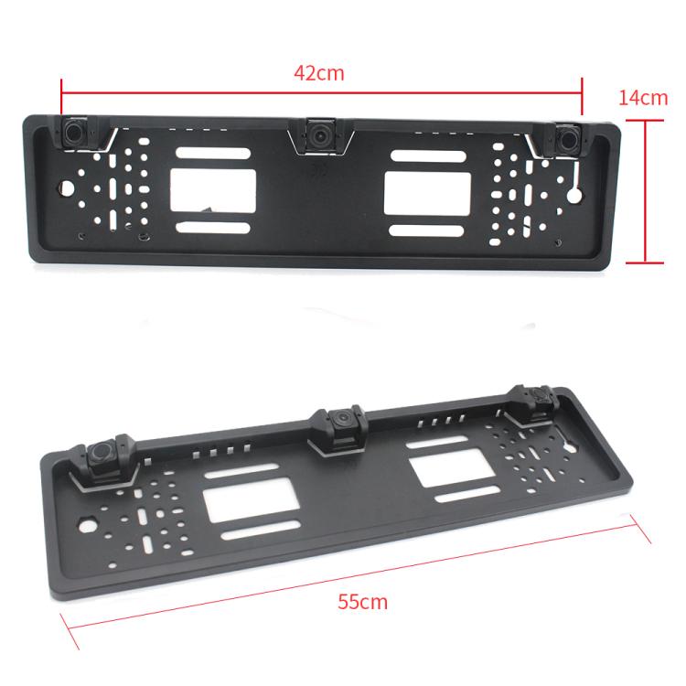 PZ600-L Europe Car License Plate Frame Rear View Camera Visual Rear View Parking System with 2 Reversing Radar Detector, with 2 Reversing Radar Detector – Durable Build, Easy to Use