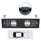 PZ600-L Europe Car License Plate Frame Rear View Camera Visual Rear View Parking System with 2 Reversing Radar Detector, with 2 Reversing Radar Detector – Durable Build, Easy to Use