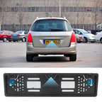 PZ600-L Europe Car License Plate Frame Rear View Camera Visual Rear View Parking System with 2 Reversing Radar Detector, with 2 Reversing Radar Detector – Durable Build, Easy to Use