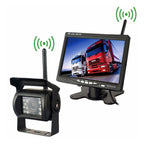 PZ607-W Wireless Vehicle Truck Backup Camera and Monitor Infrared Night Vision Rear View Camera with 7 inch HD Monitor for RV Trailer, PZ607-W PZ607-W