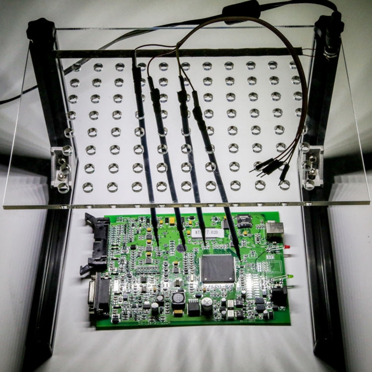 LED BDM Frame LED License Plate Holder Frame BDM ECU with 4 Probe Pens ECU Modified for KESS, KTAG, FGTECH, BDM100, KTM100, CMD, DIMSPORT AIDS Auto ECU Chip Tuning Tool, LED BDM Frame LED BDM Frame