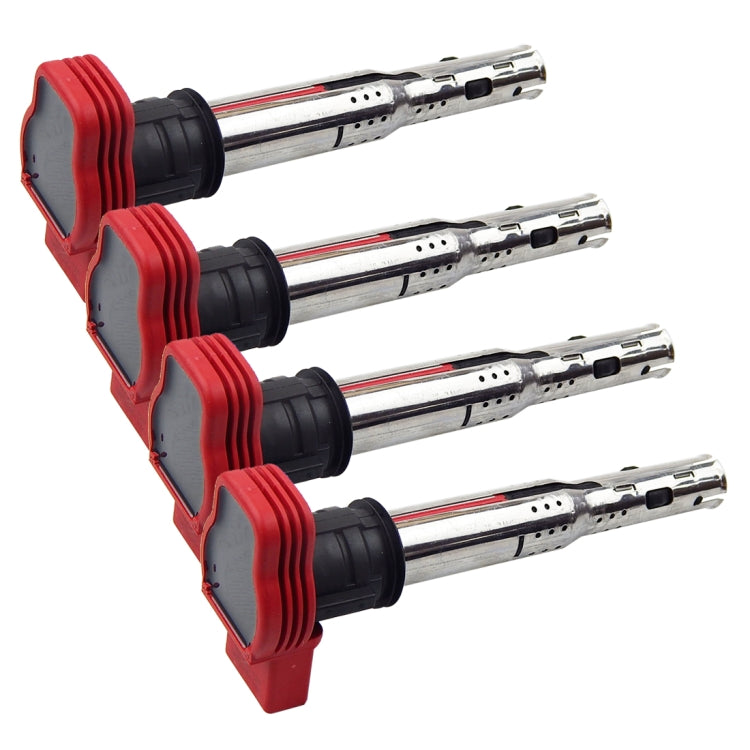 4 PCS Replace Car Ignition Coil Type 06E905115A/B/C/E/F Coils Suitable for 4-cylinder Engine For Audi A6L 2.4 Year After 2005, Random Number Delivery, 06E905115A – Durable Build, Easy to Use 06E905115A