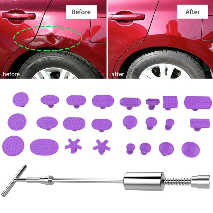 Auto Repair Body Tool Kit PDR Dent Paintless Repair Tools Dent Puller Slide Hammer Reverse Hammer Aluminum Suction Cups for Dent, Without Red T handle Without Red T handle CMS4237B