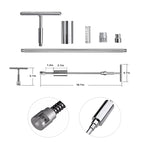 Auto Repair Body Tool Kit PDR Dent Paintless Repair Tools Dent Puller Slide Hammer Reverse Hammer Aluminum Suction Cups for Dent, Without Red T handle