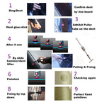 Auto Repair Body Tool Kit PDR Dent Paintless Repair Tools Dent Puller Slide Hammer Reverse Hammer Aluminum Suction Cups for Dent, Without Red T handle