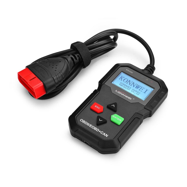 KONNWEI KW590 Mini OBDII Car Auto Diagnostic Scan Tools Auto Scan Adapter Scan Tool (Can Only Detect 12V Gasoline Car), KW590 KW590 Black
