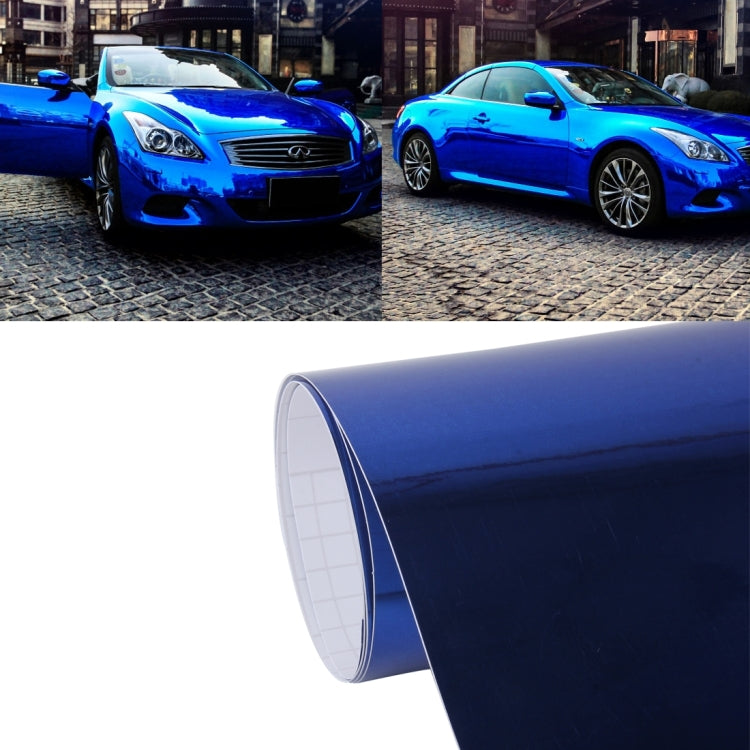 1.52m × 0.5m Electroplating Car Auto Body Decals Sticker Self-Adhesive Side Truck Vinyl Graphics – Electroplating Blue