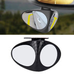 3R-051 360 Degrees Rotatable Left Blind Spot Side Assistant Mirror for Auto Car, Left Black, Left White Left Black CMS4409
