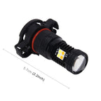 2 PCS Super Bright PSX24W DC 12V 5W 350LM Auto Car Fog Light with 16 SMD-3030 LED Bulbs Lamp, White + Yellow Light, PSX24W
