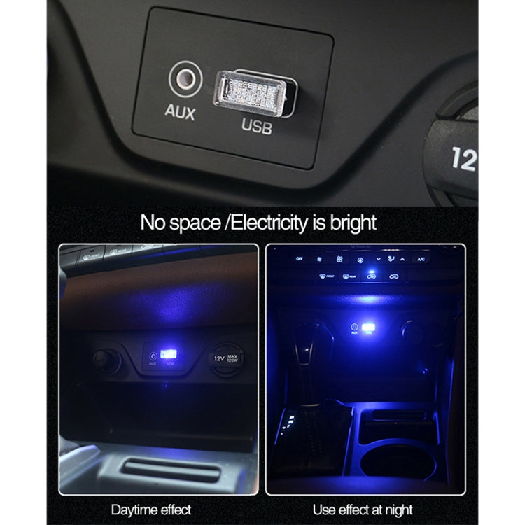 Universal PC Car USB LED Atmosphere Lights Emergency Lighting Decorative Lamp, Red Light, Yellow Light, Ice Blue, Blue Light, Pink Light, Green Light