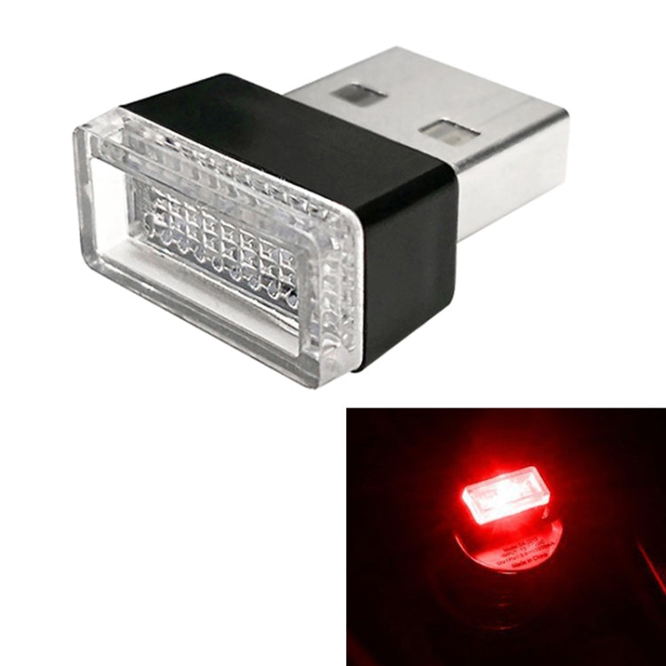 Universal PC Car USB LED Atmosphere Lights Emergency Lighting Decorative Lamp, Red Light, Yellow Light, Ice Blue, Blue Light, Pink Light, Green Light Red Light Red Light